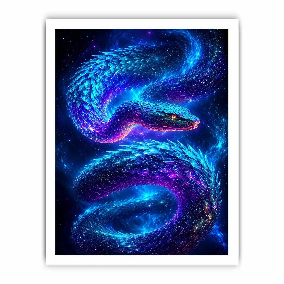   galaxy serpent modern canvas art