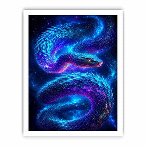   galaxy serpent modern canvas art