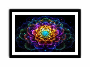   sacred geometric flower modern canvas art