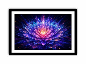   crystal lotus bloom modern canvas art