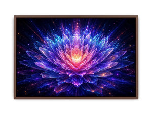   crystal lotus bloom modern canvas art