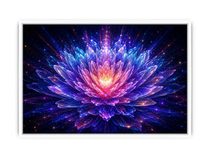   crystal lotus bloom modern canvas art