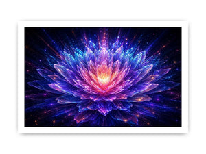   crystal lotus bloom modern canvas art