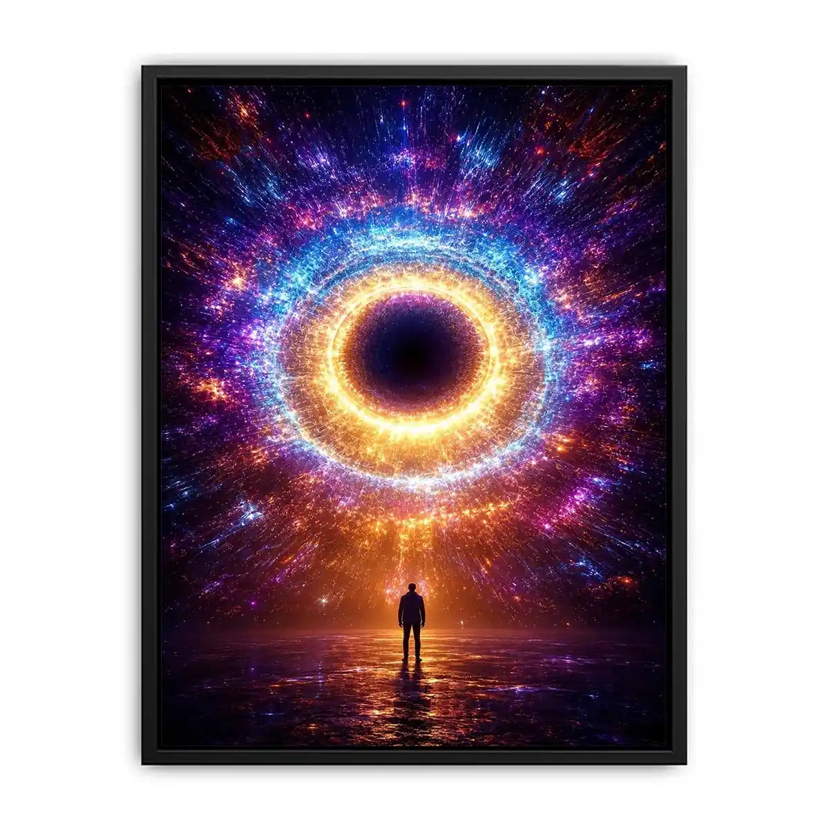   surreal cosmic canvas modern living room
