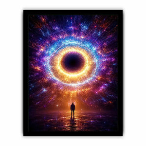   surreal cosmic canvas modern living room