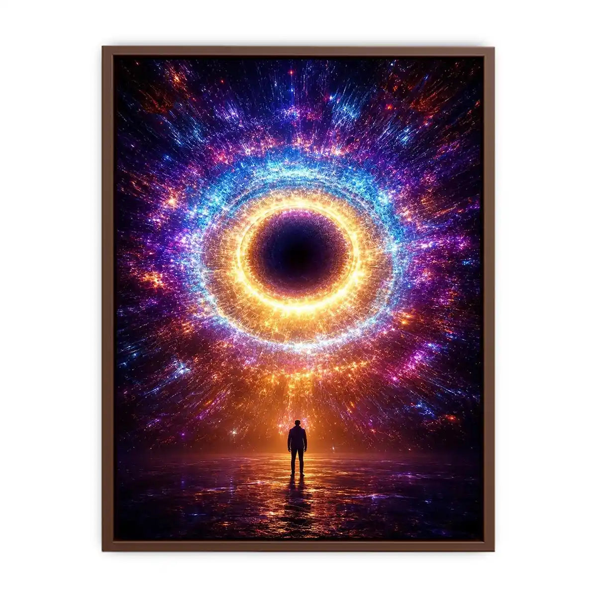   surreal cosmic canvas modern living room