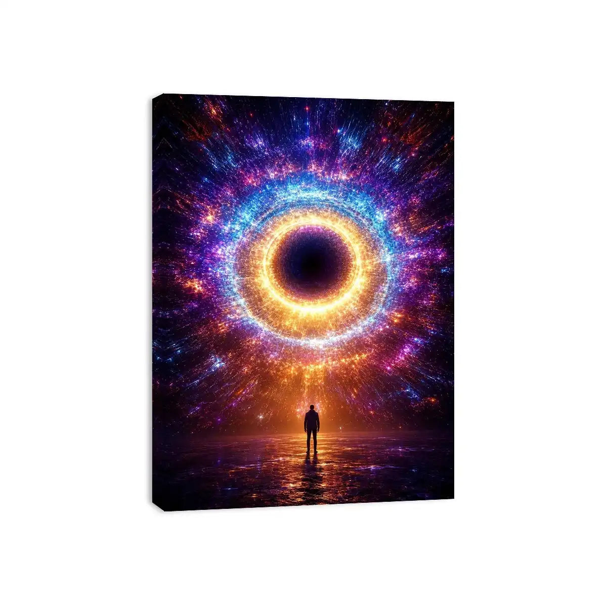   surreal cosmic canvas modern living room