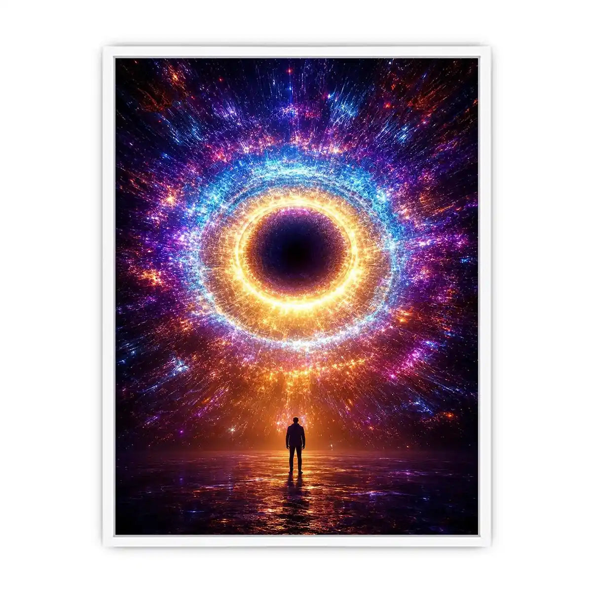   surreal cosmic canvas modern living room