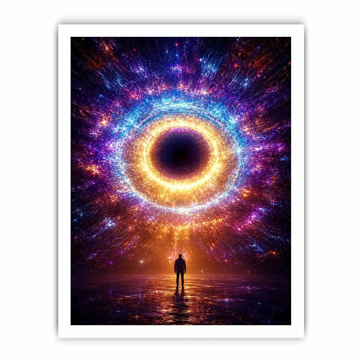   surreal cosmic canvas modern living room