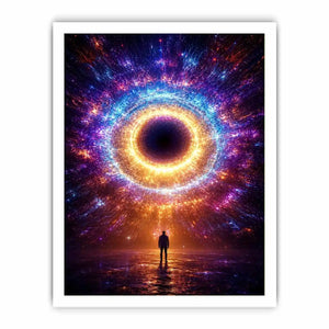  surreal cosmic canvas modern living room