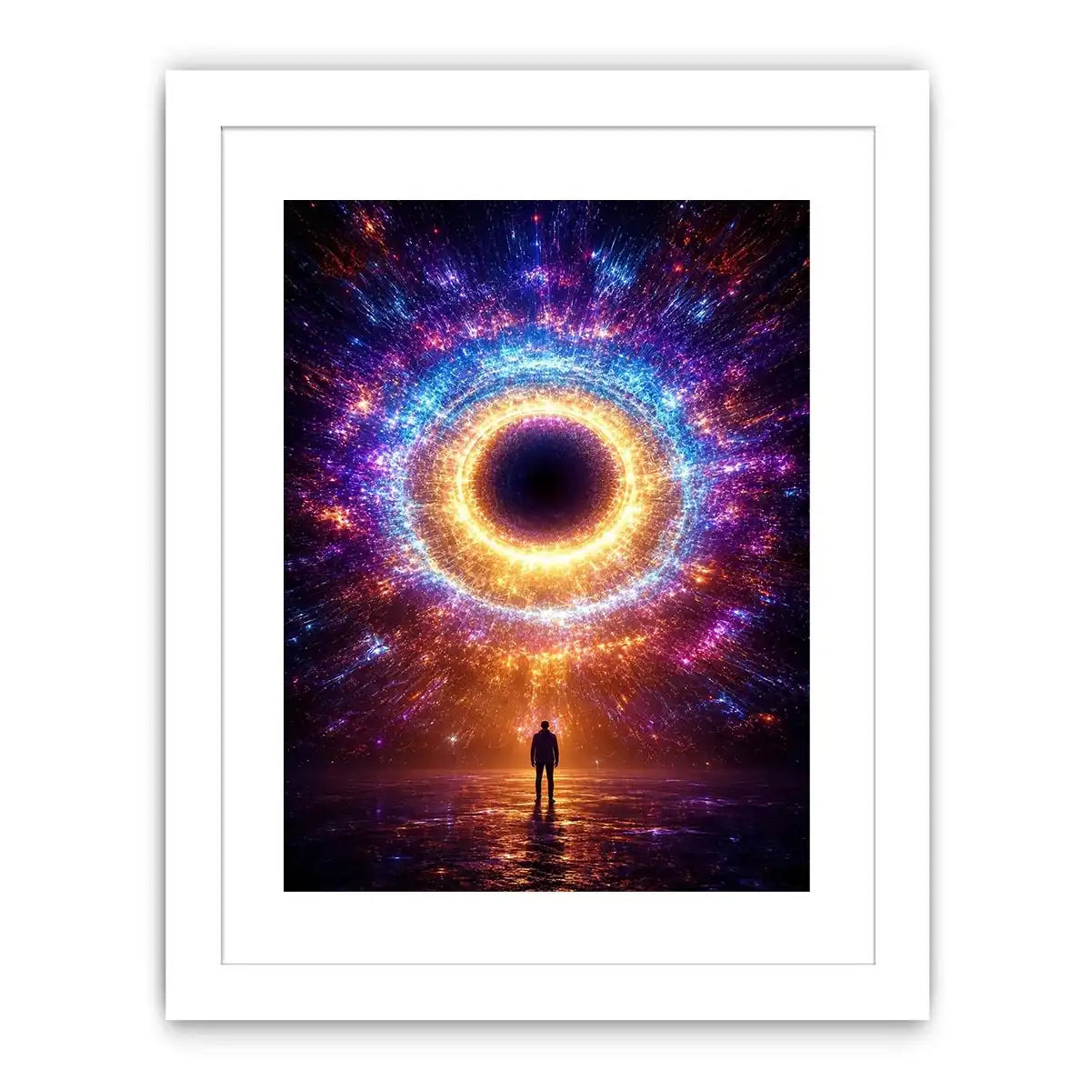   surreal cosmic canvas modern living room
