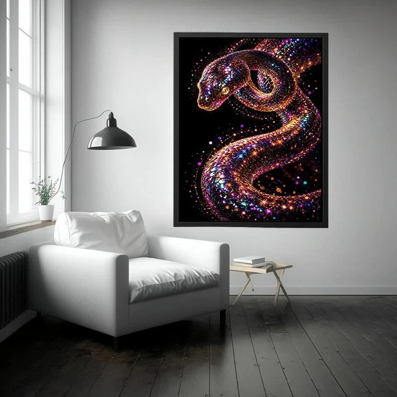   surreal snake canvas luxury interior