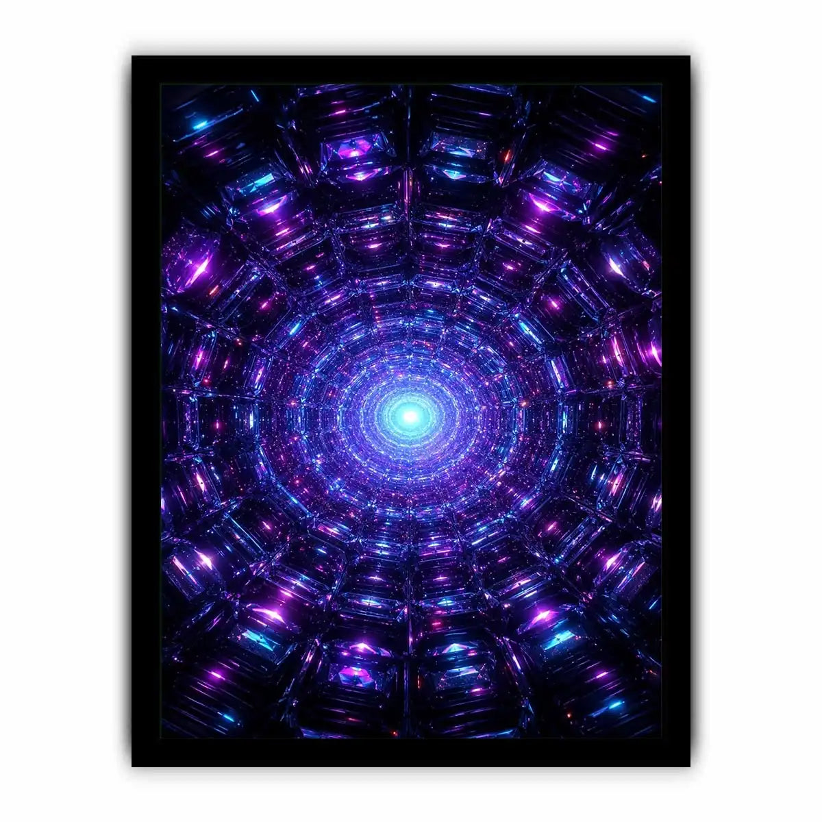   futuristic neon canvas modern space