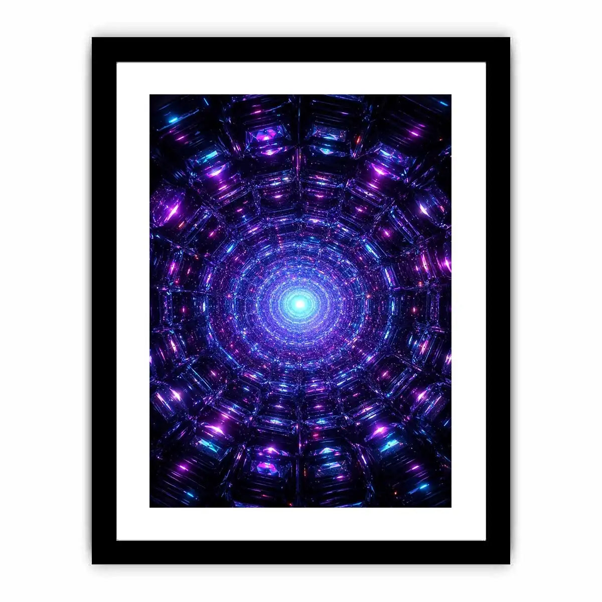   futuristic neon canvas modern space