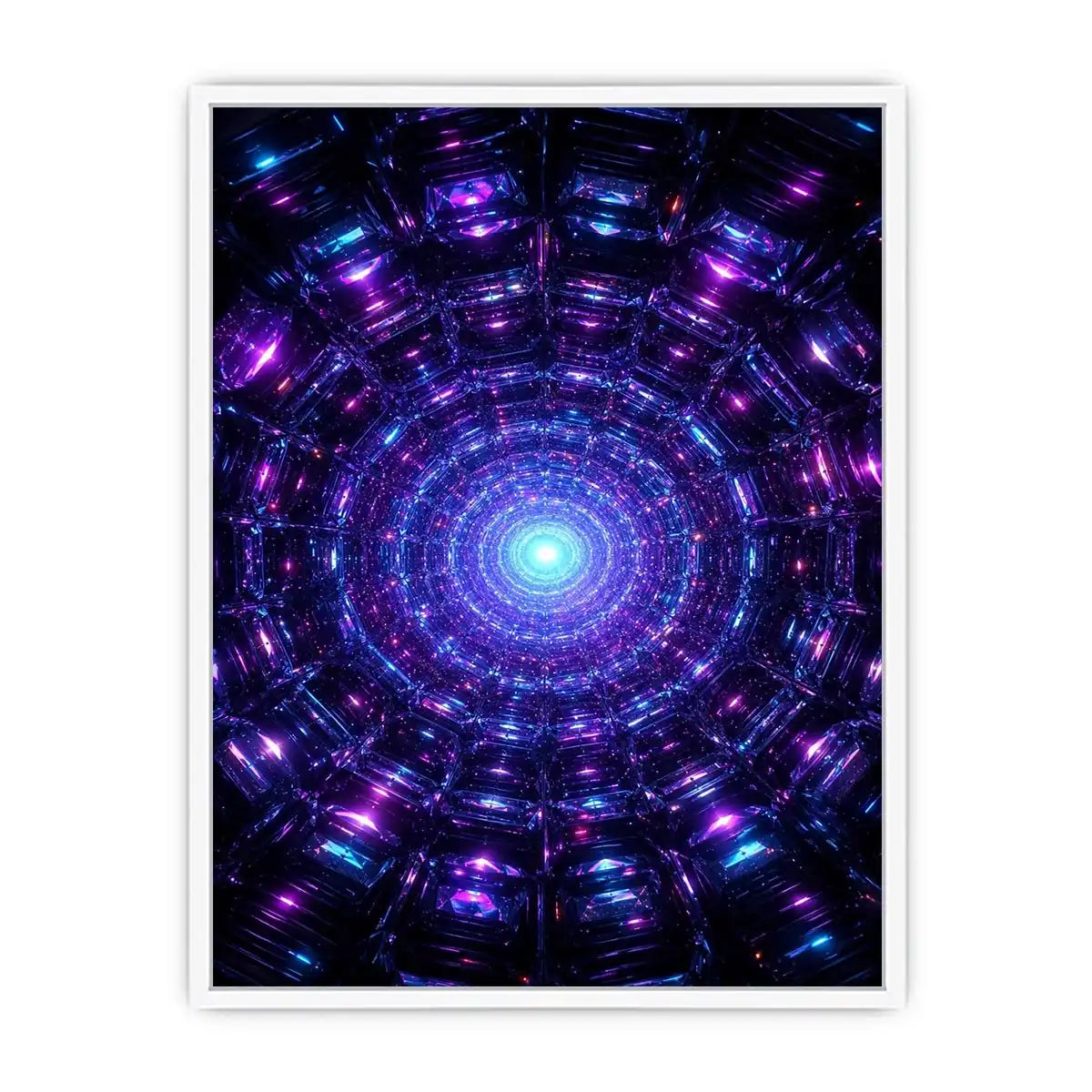   futuristic neon canvas modern space