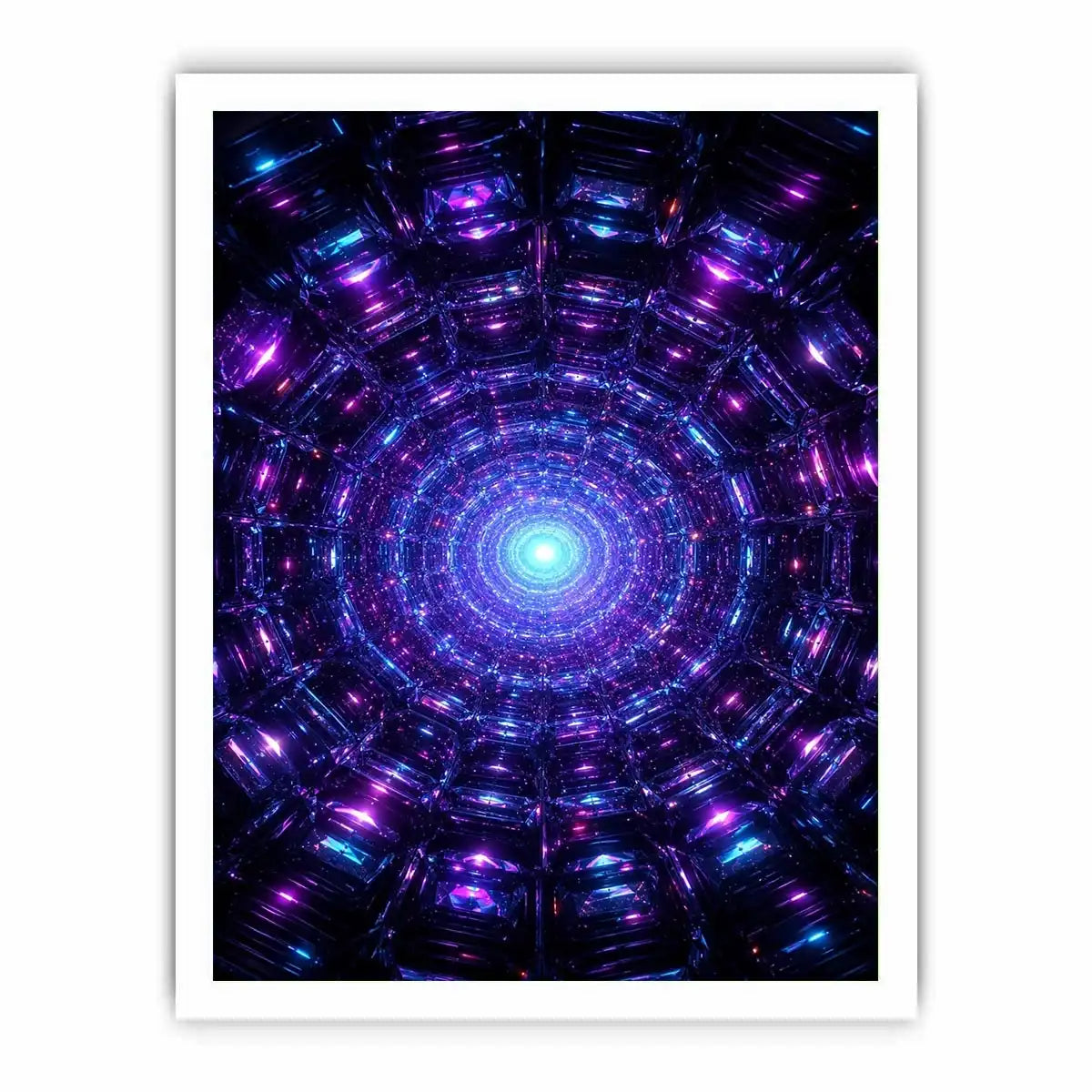   futuristic neon canvas modern space