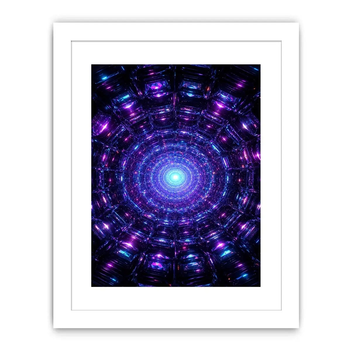   futuristic neon canvas modern space