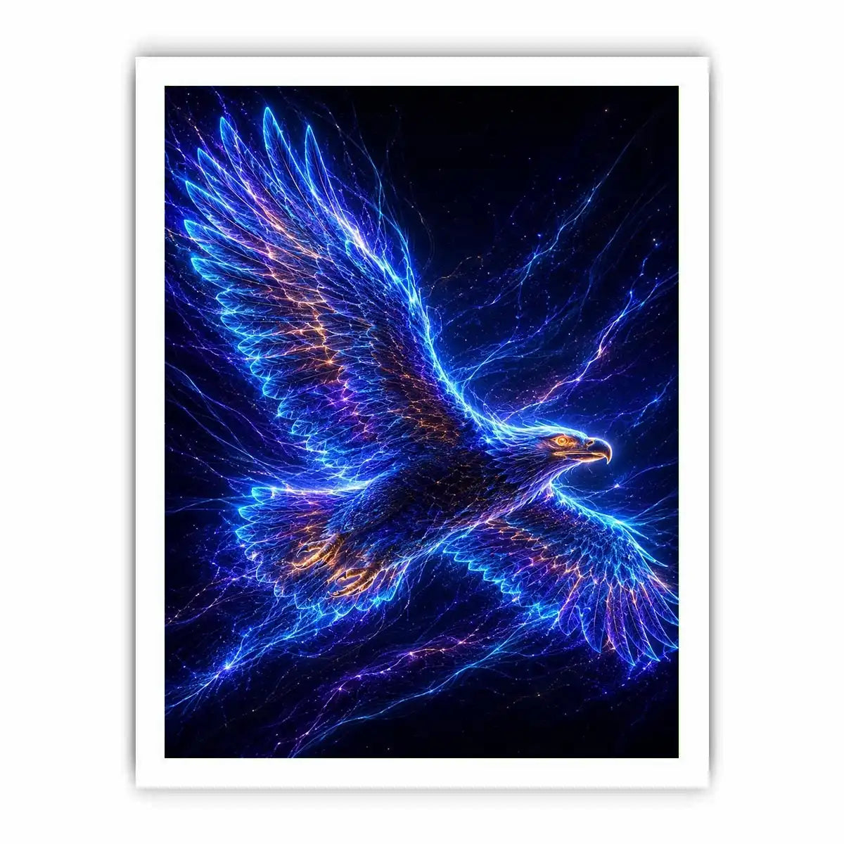   futuristic eagle canvas modern interior
