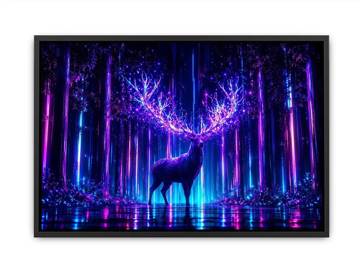   futuristic deer canvas modern living room