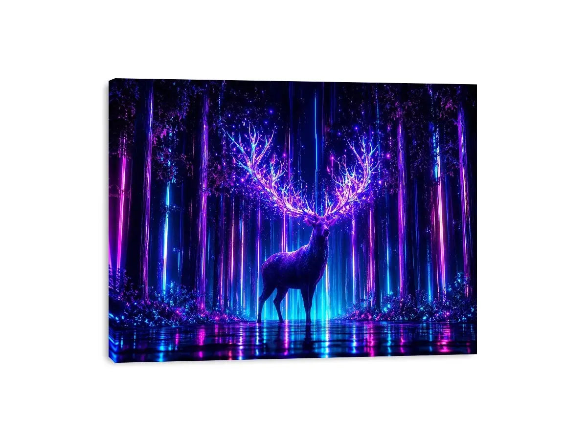   futuristic deer canvas modern living room