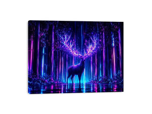  futuristic deer canvas modern living room
