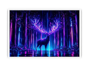   futuristic deer canvas modern living room
