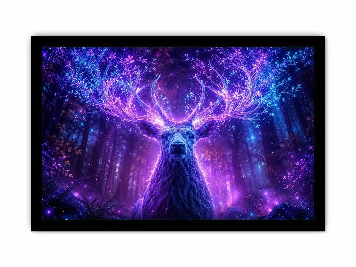   mystical deer canvas art modern living room
