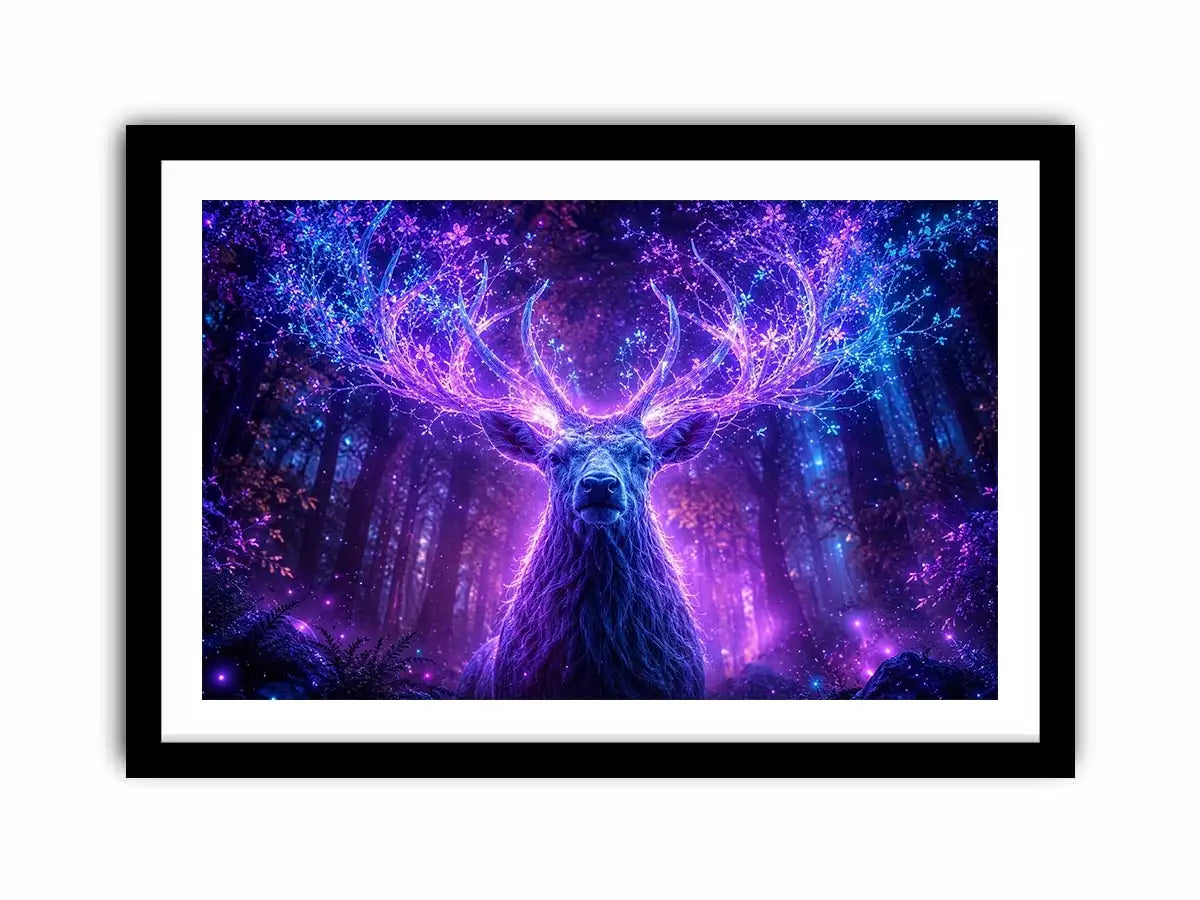   mystical deer canvas art modern living room