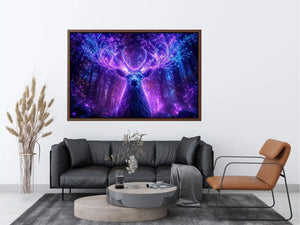   mystical deer canvas art modern living room