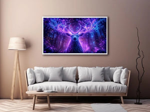   mystical deer canvas art modern living room