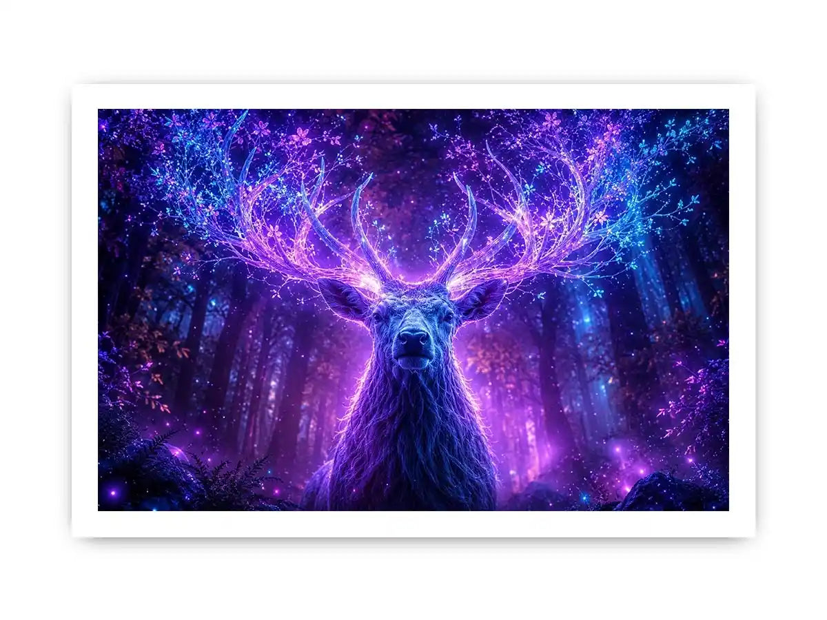   mystical deer canvas art modern living room