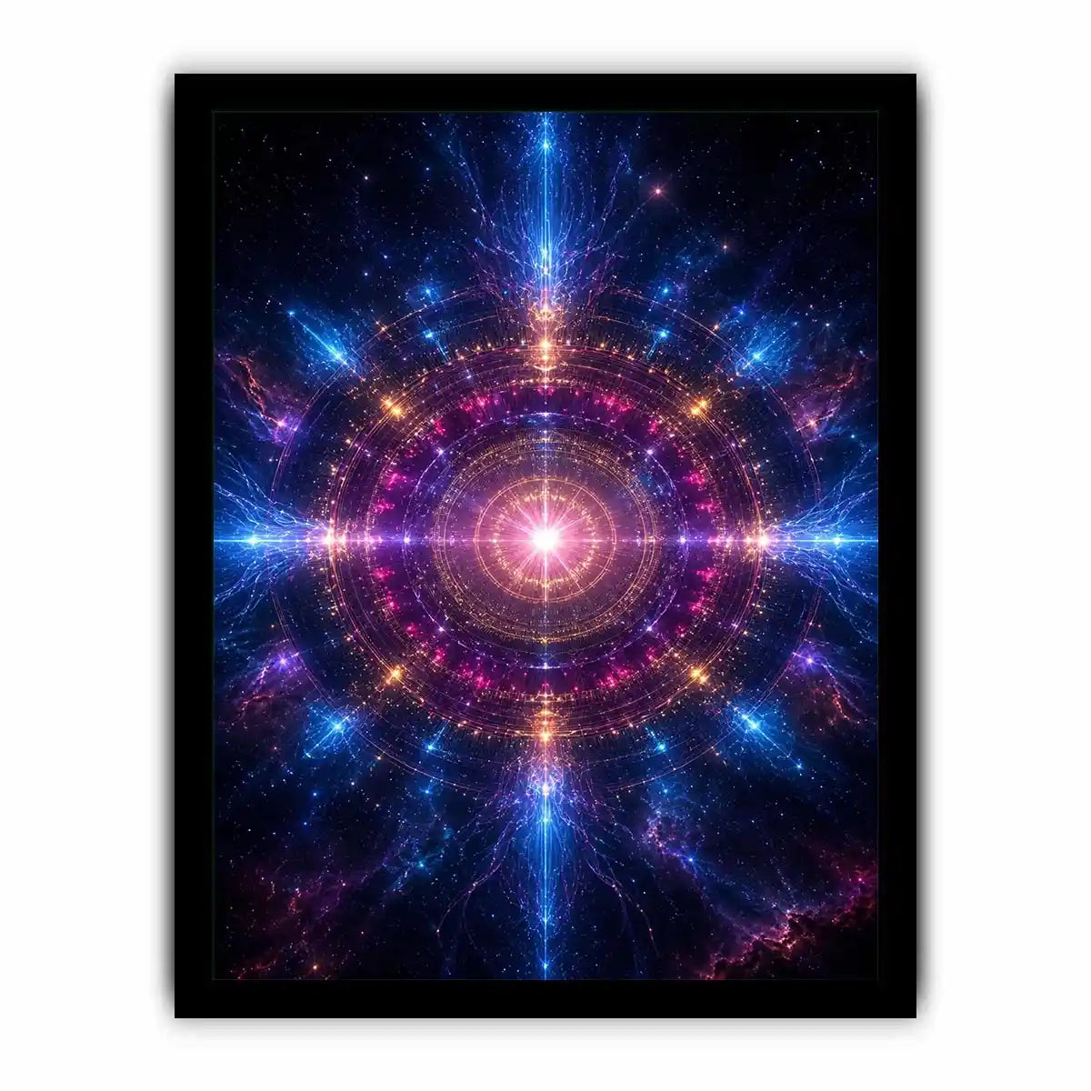   cosmic mandala canvas art modern meditation room