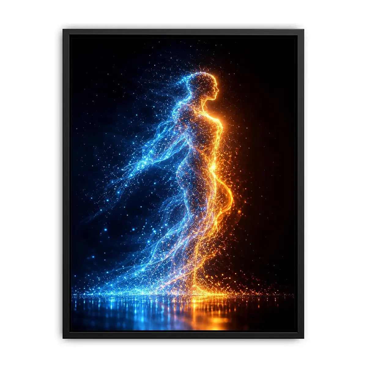   abstract figurative canvas art modern bedroom decor