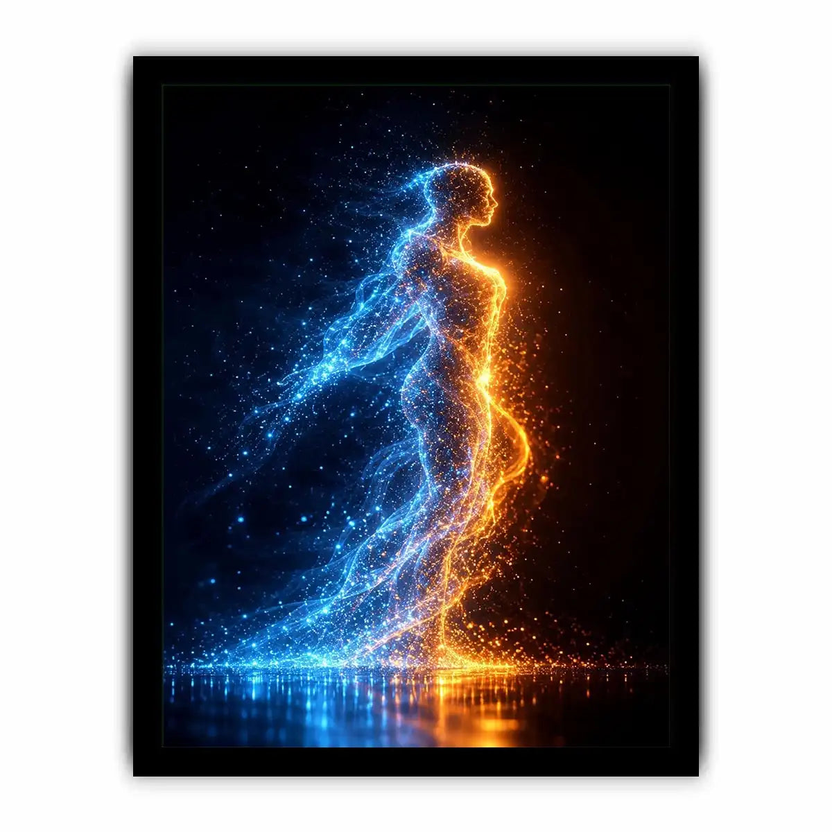   abstract figurative canvas art modern bedroom decor