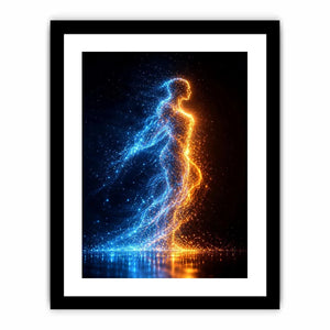   abstract figurative canvas art modern bedroom decor