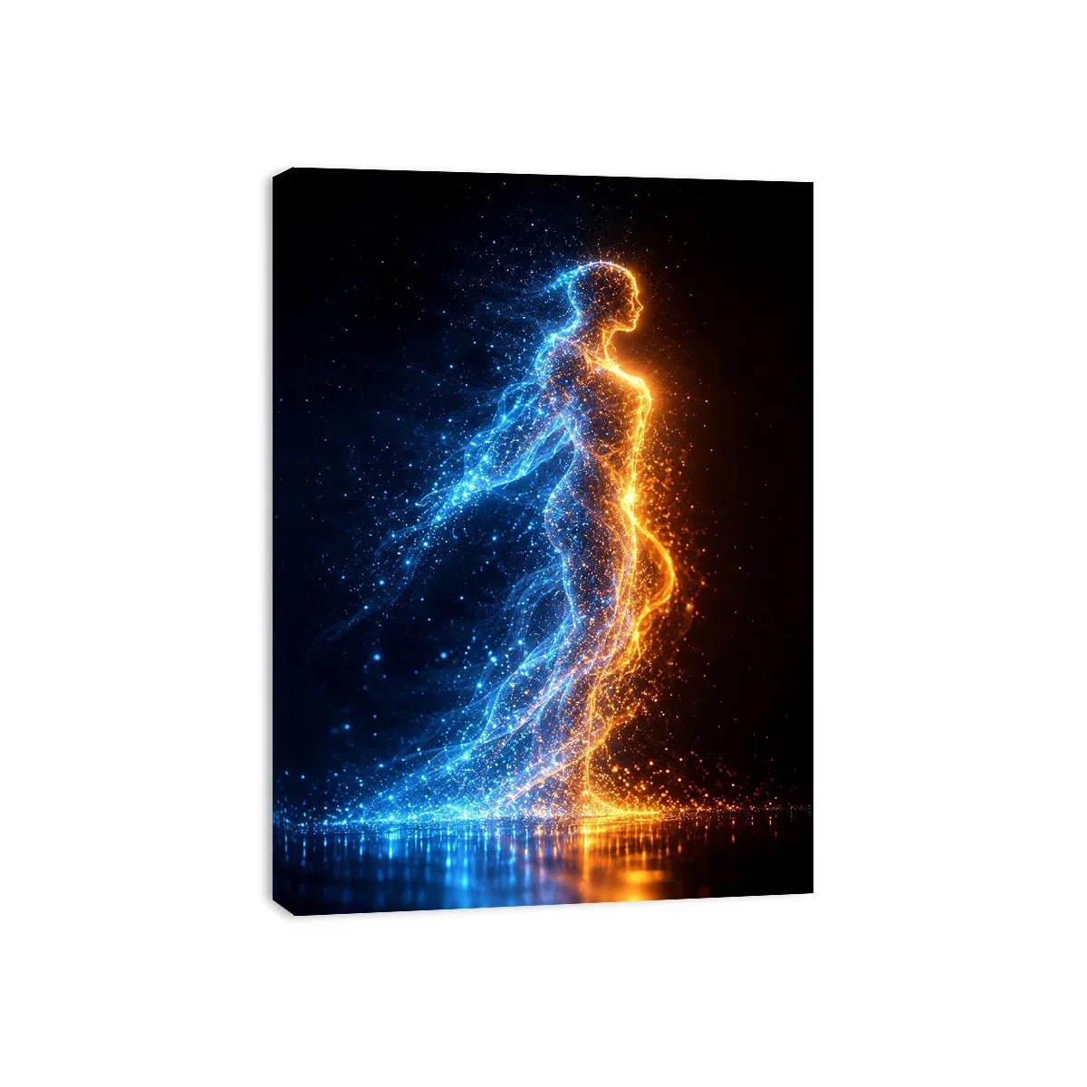   abstract figurative canvas art modern bedroom decor