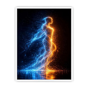   abstract figurative canvas art modern bedroom decor
