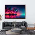   palm tree canvas art coastal interiors