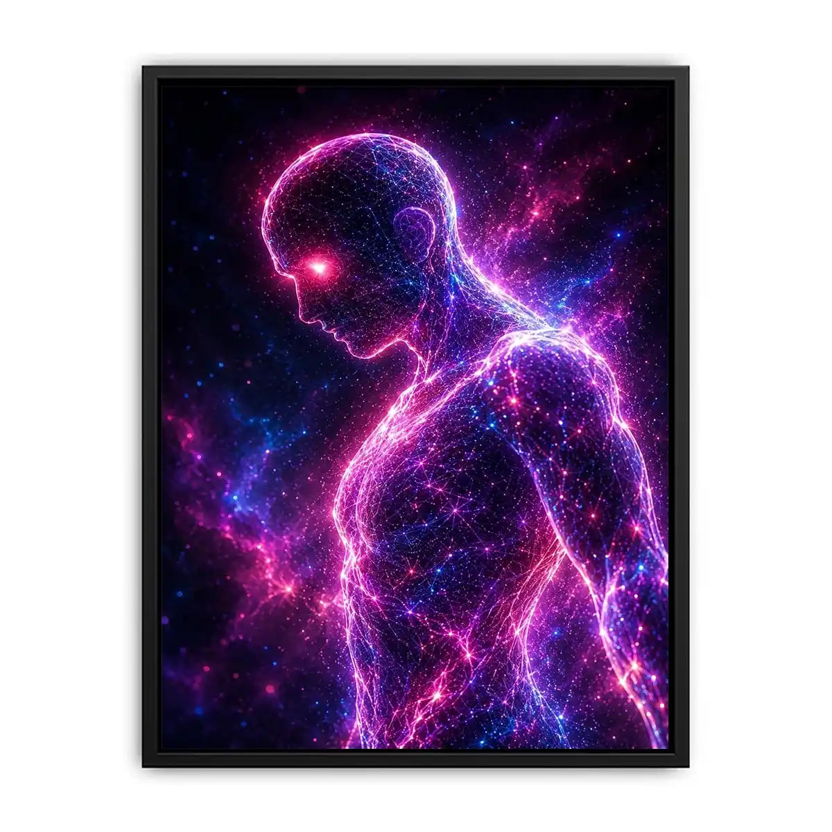   futuristic human canvas art modern office walls