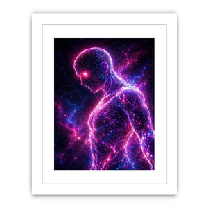   futuristic human canvas art modern office walls