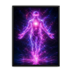   futuristic energy figure canvas art modern decor