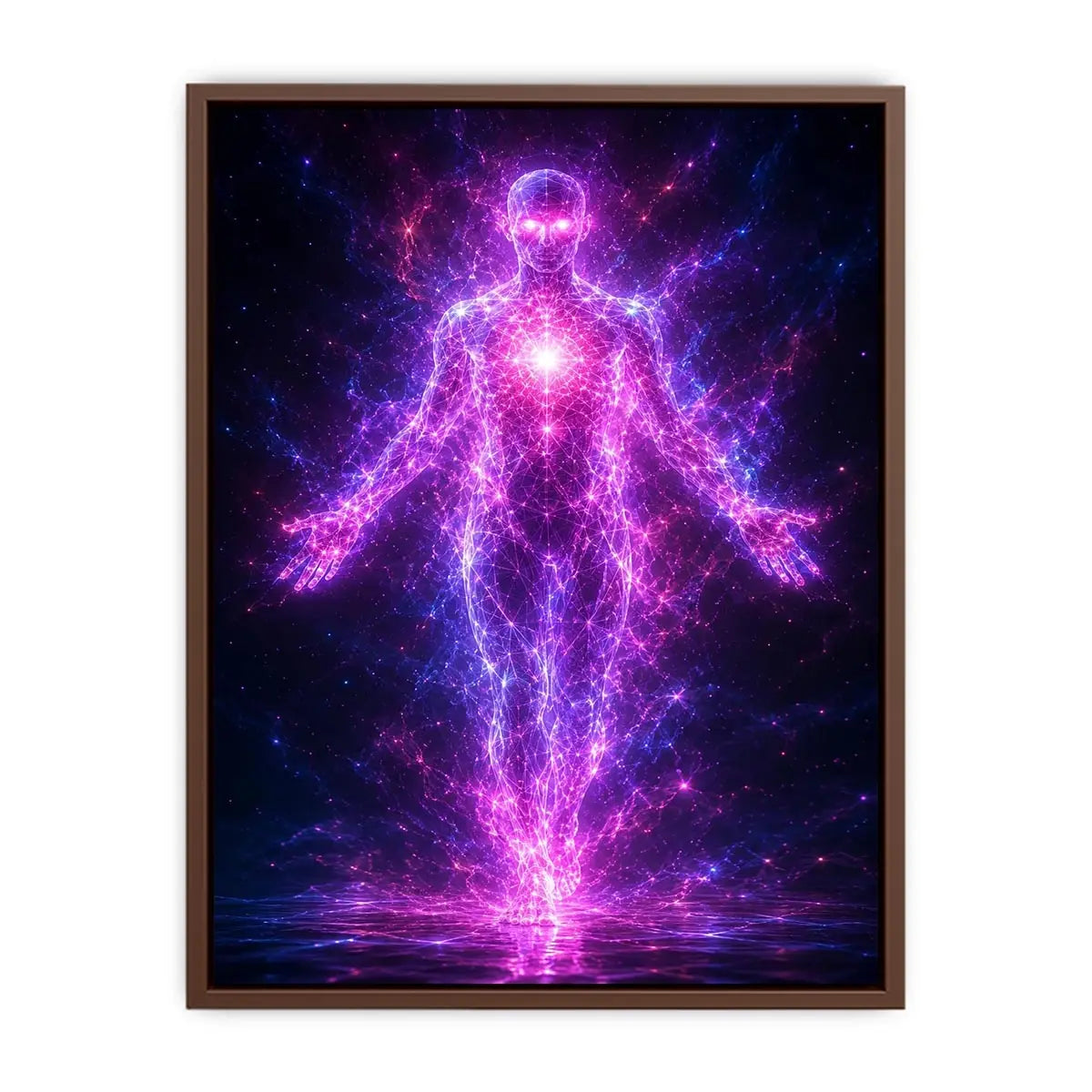   futuristic energy figure canvas art modern decor