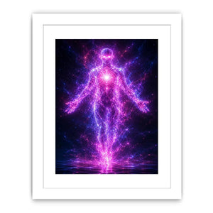   futuristic energy figure canvas art modern decor
