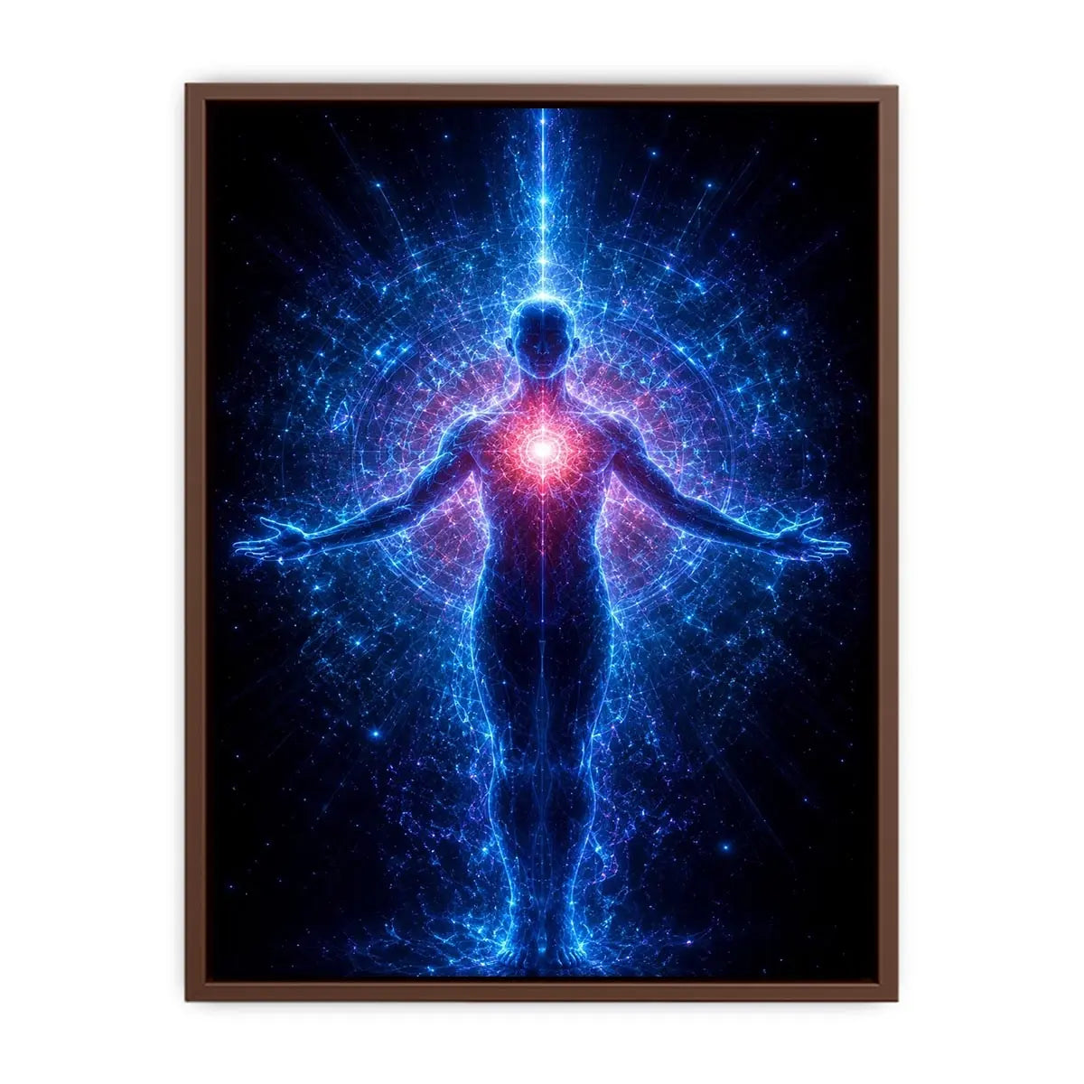  celestial human canvas art modern meditation decor