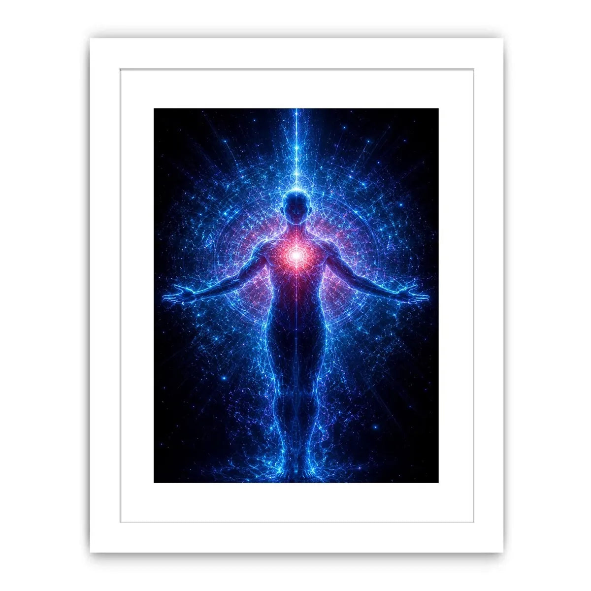   celestial human canvas art modern meditation decor