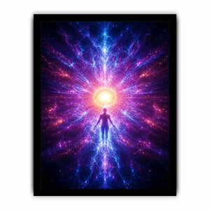   cosmic awakening canvas art meditation room decor