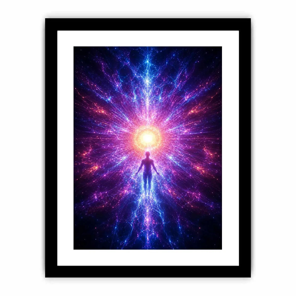   cosmic awakening canvas art meditation room decor