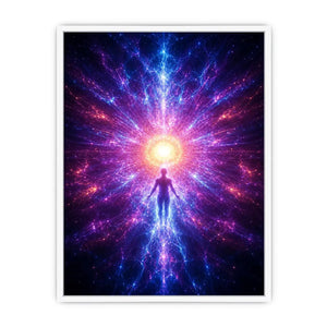   cosmic awakening canvas art meditation room decor
