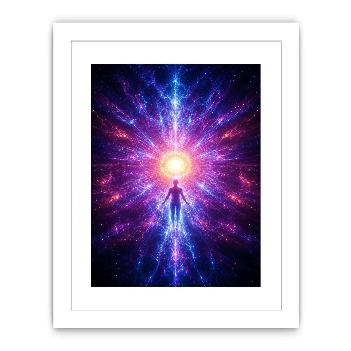   cosmic awakening canvas art meditation room decor