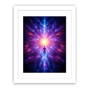   cosmic awakening canvas art meditation room decor